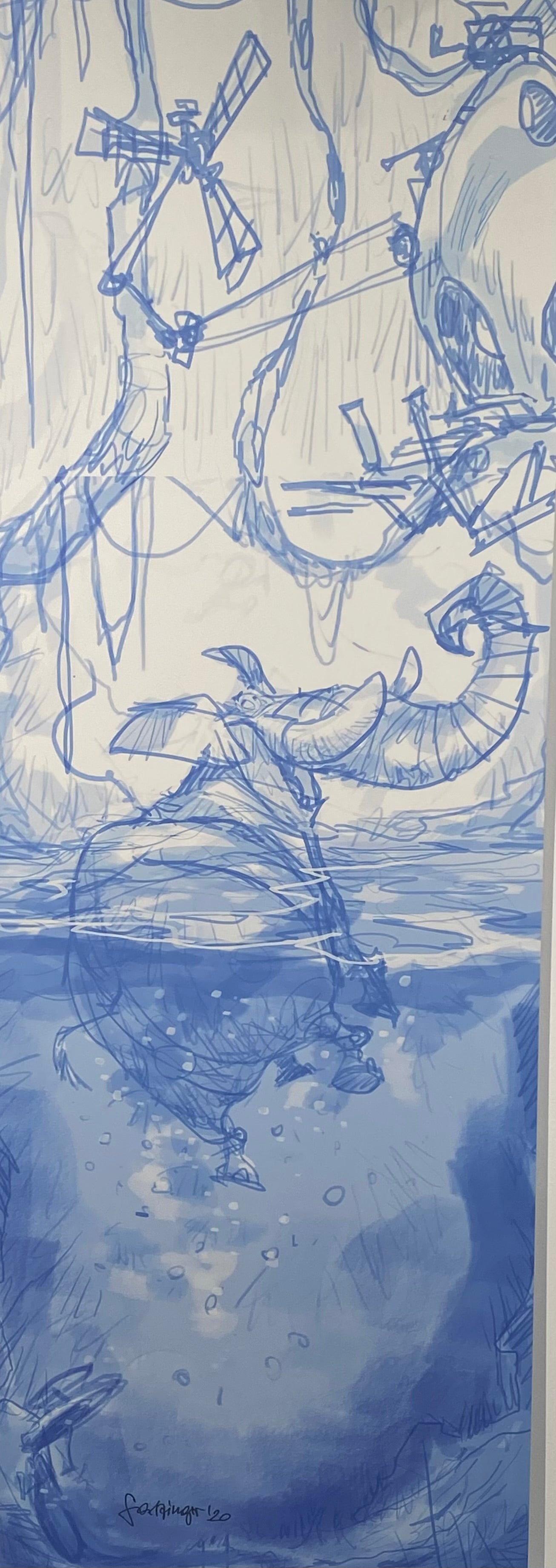 Bathing Elephant