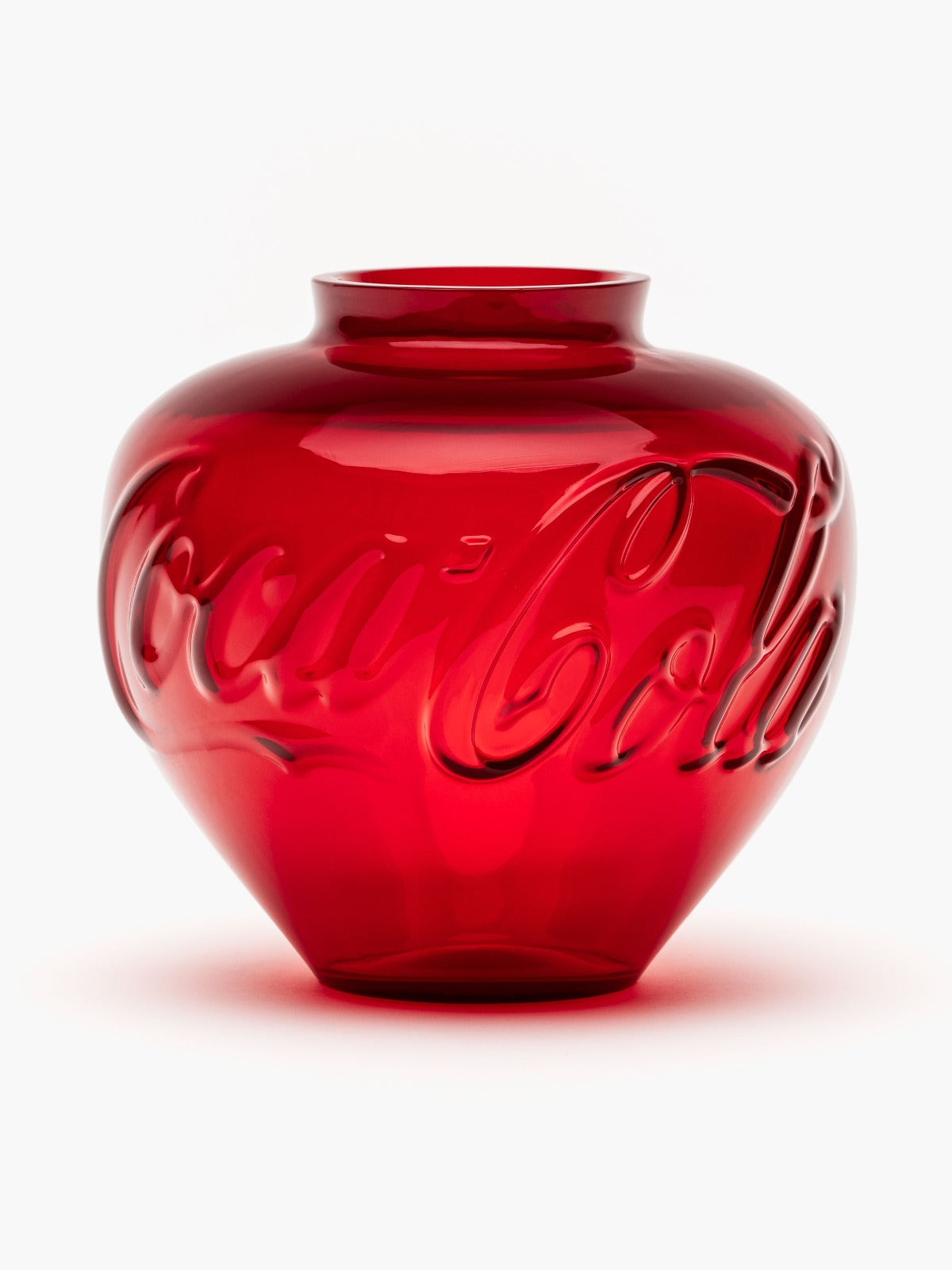 Coca-Cola Murano Glas Vase (Rot)