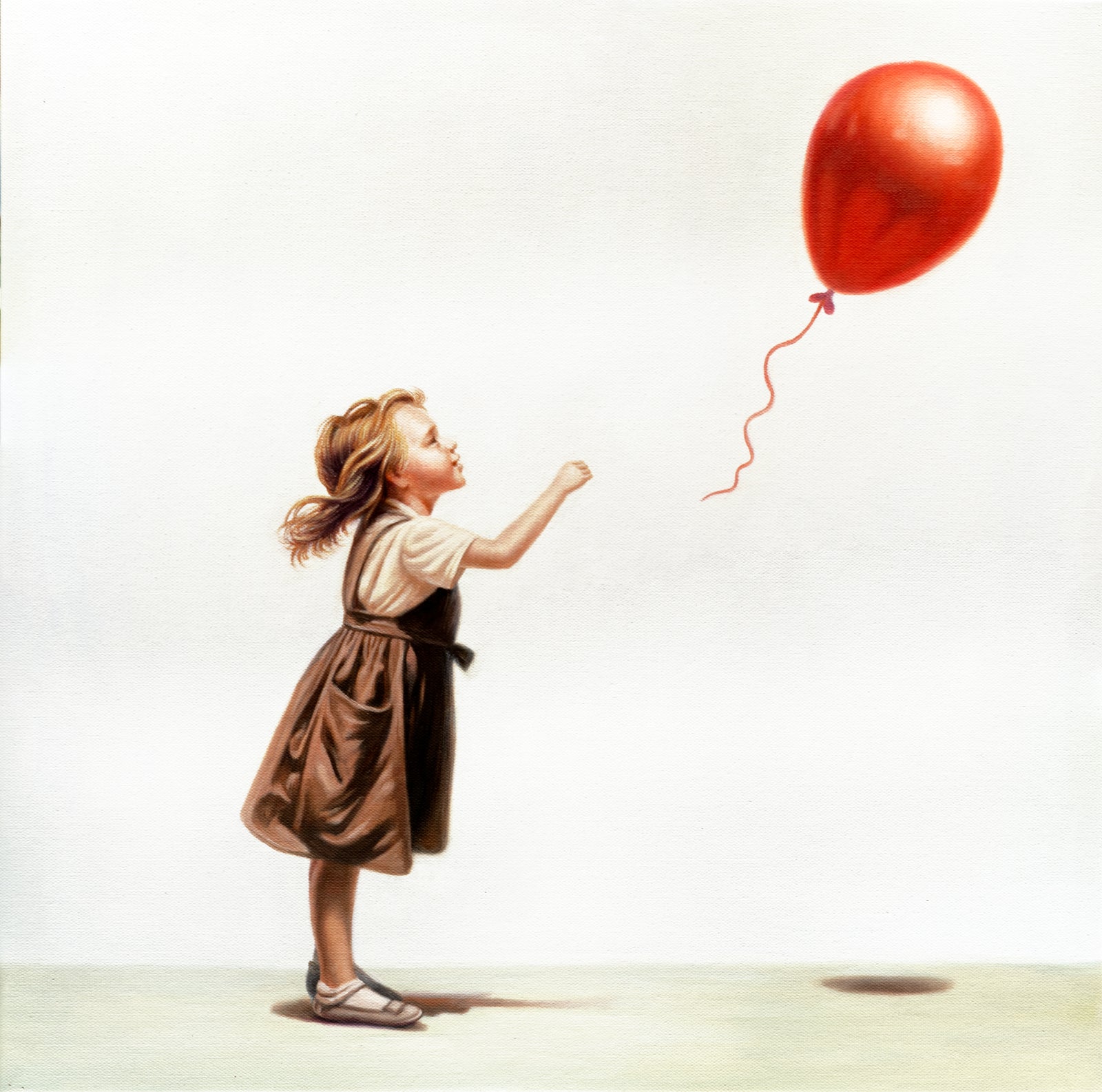 Balloon girl for Chad Mather