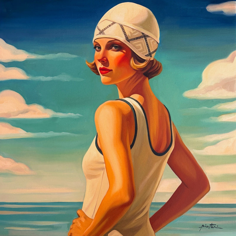 Baigneuse au Bonnet Blanc